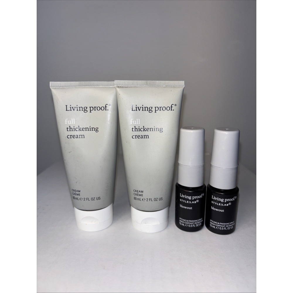 Living Proof Full Thickening Cream 2oz/60ml  Lot‎ 2 Ea, Blowout Spay 2 Ea